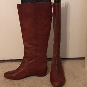 Brand new Leather riding boots with back zipper